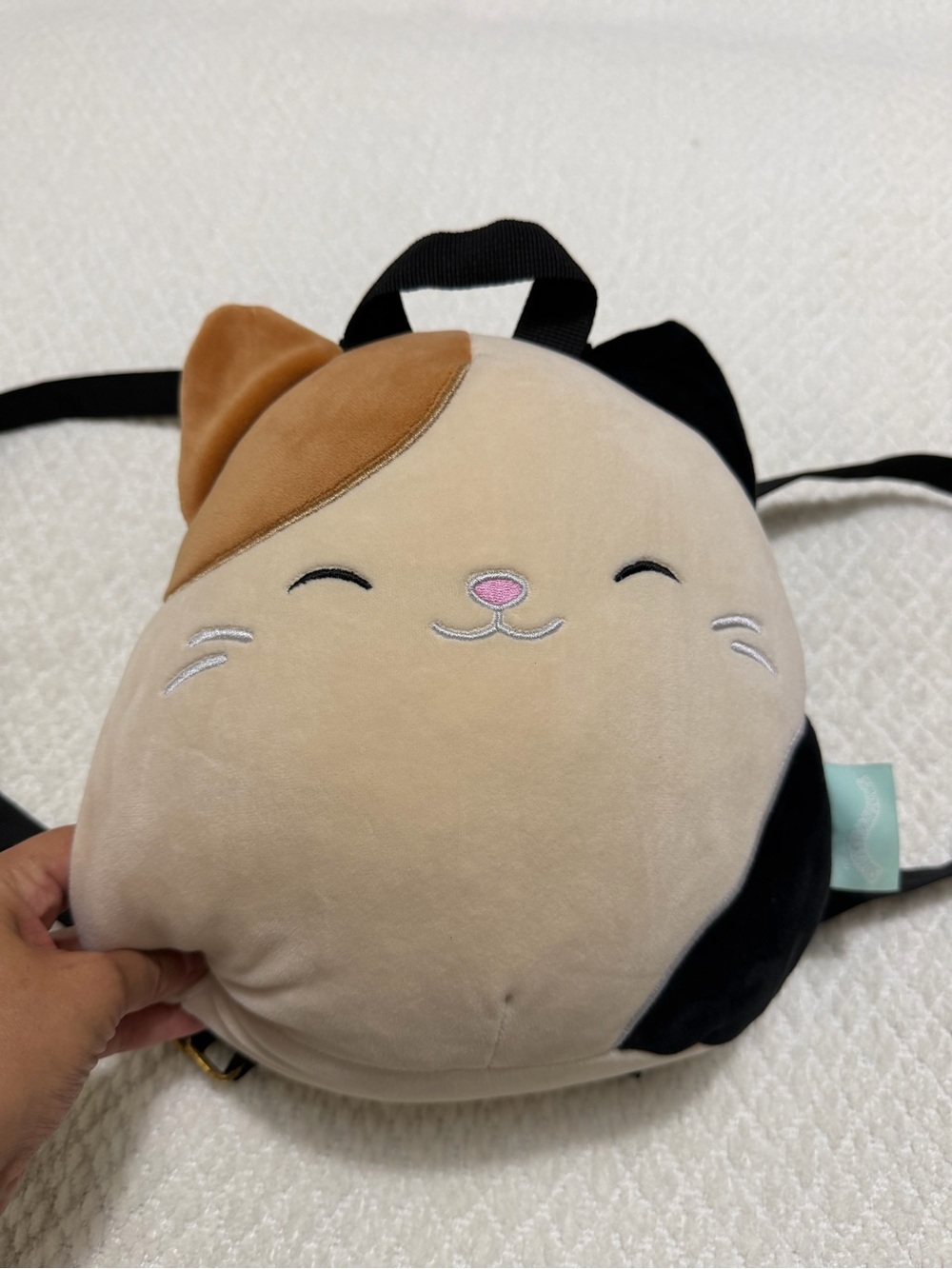 Squishmallow Calico Cat Backpack Small Pocket